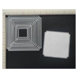 EYELET IRREGULAR SQUARE NESTED