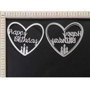 HAPPY BIRTHDAY HEART SHAPED