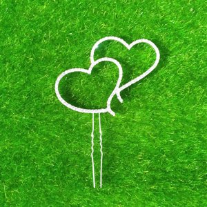 DOUBLE HEART PIN CAKE TOPPER