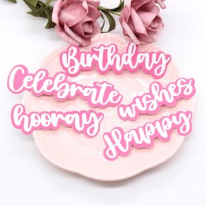 BIRTHDAY SHADOW WORDS