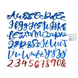 CURSIVE CAPITAL AND SMALL ALPHABETS