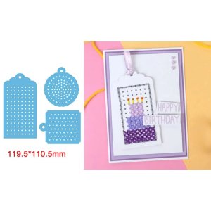 STICHED HOLE TAGS
