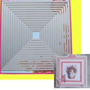 DOUBLE STITCH SQUARE NESTED
