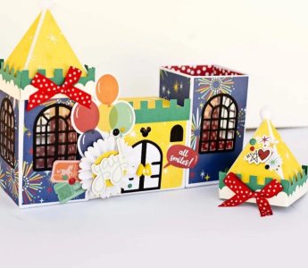 3D CASTLE AND TOWER GIFT BOX