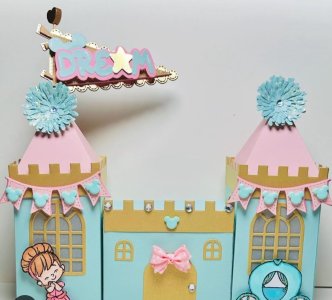 3D CASTLE AND TOWER GIFT BOX