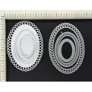 LACE OVAL DOILY 3 PC