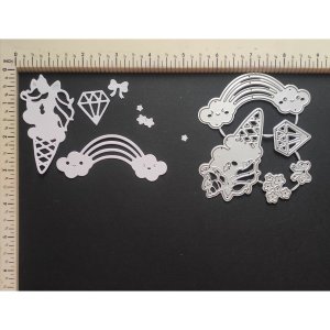 RAINBOW, DIAMOND AND UNICORN ICE CREAM