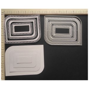 TEAR DROP FANCY RECTANGLE NESTED