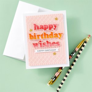 HAPPY BIRTHDAY WISHES WITH SHADOW DIES
