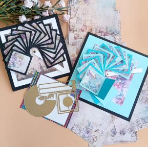 CIRCULAR WATERFALL CARD