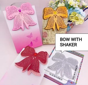 LACE BOW WITH SHADOW