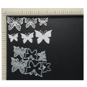 3 SET OF BUTTERFLIES WITH SHADOW