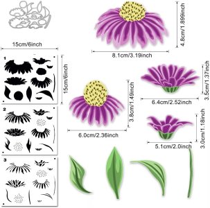 STENCILS WITH COORDINATE DIES