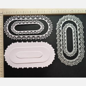 FLORAL EDGE OVAL SLIMLINE SHAPE