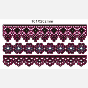 3PC LACE BORDERS