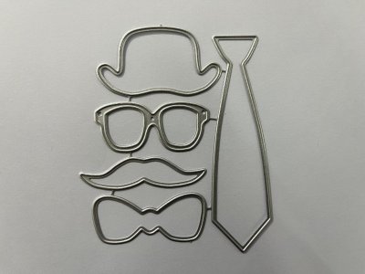 TIE, HAT, MUSTACHE, BOW