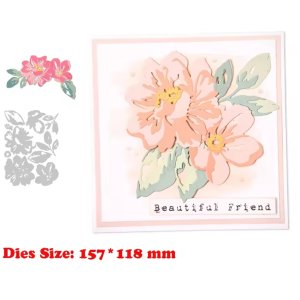 LAYERED FLOWER AND LEAF SET