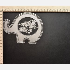 ELEPHANT SHAPE ALBUM AND SHAKER