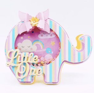 ELEPHANT SHAPE ALBUM AND SHAKER