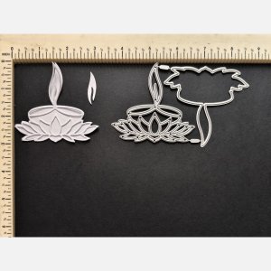 LOTUS DIYA WITH SAME SIZE SHADOW