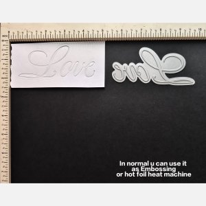 LOVE WORD-EMBOSSING/HOT FOIL DIE