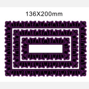 EDGE DESIGNED RECTANGLE NESTED